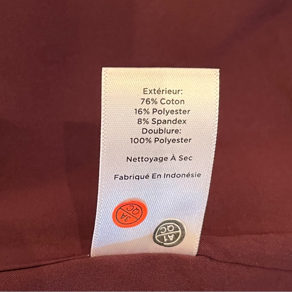 NWT Talbots Knit Blazer Size 16P Petite Rich Burgundy Open Front Stretch ~ $189 - Picture 11 of 11